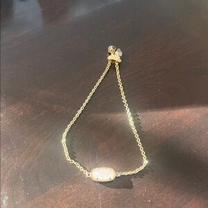 Kendra Scott Rose Gold Bracelet with Rose Quartz stone